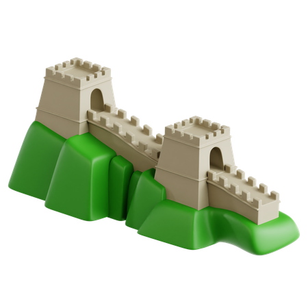 Great Wall of China  3D Icon