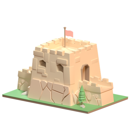 Great Wall Of China  3D Icon