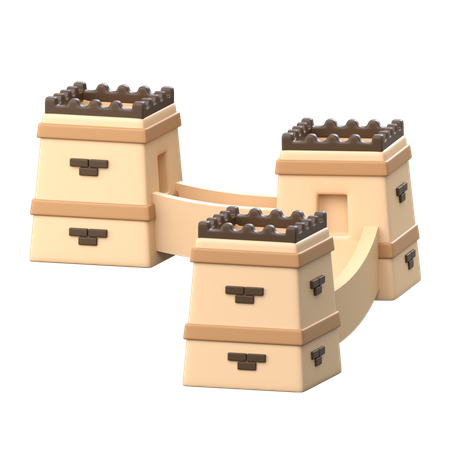 Great Wall of China  3D Icon