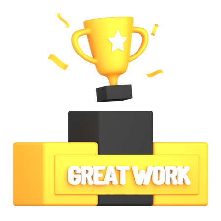 Great Work Award  3D Icon