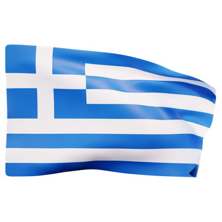 ギリシャの国旗  3D Icon