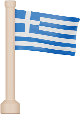 Greece Flag  3D Icon