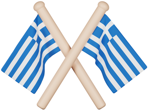 Greece Flag  3D Icon