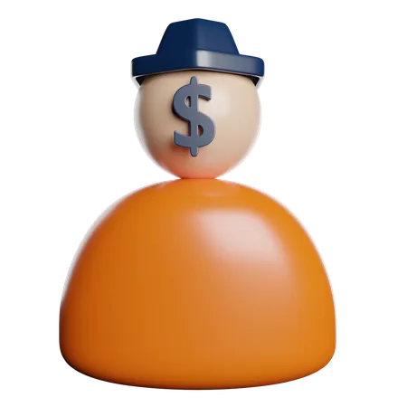 Greedy Money Finance 3D Icon