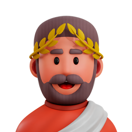 Greek  3D Icon