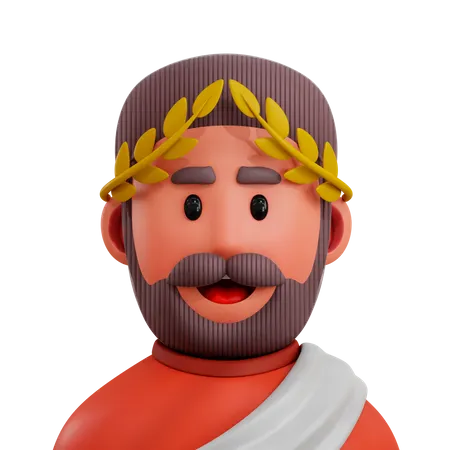 Greek  3D Icon