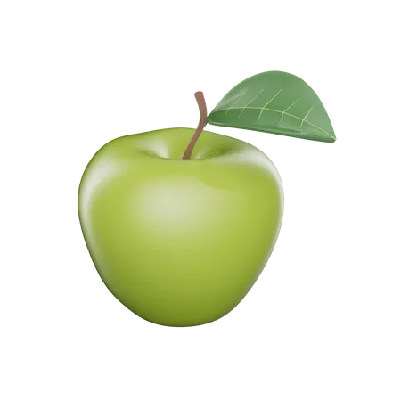 Green Apple  3D Icon