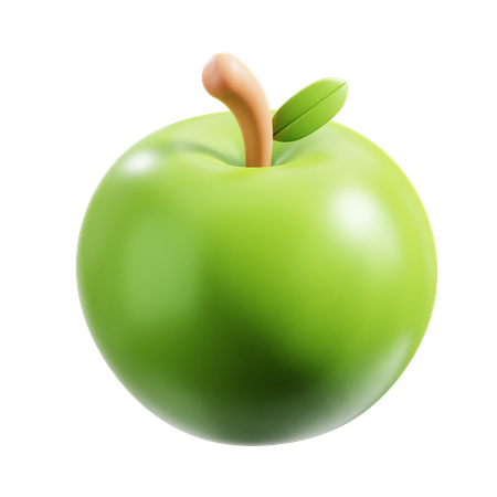 Green Apple  3D Icon