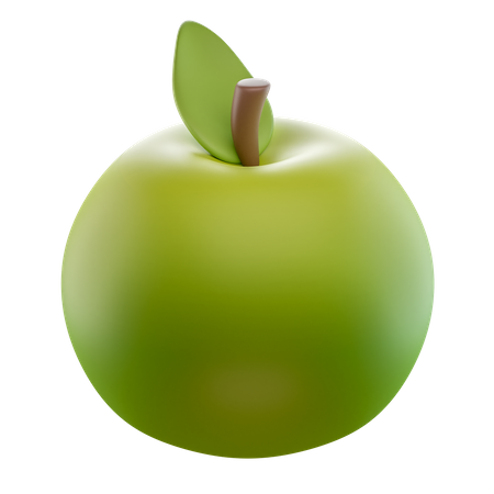 Green Apple  3D Icon