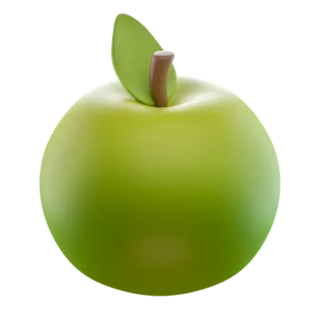 Green Apple  3D Icon