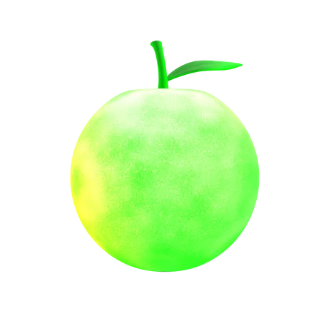 Green Apple 3D Icon