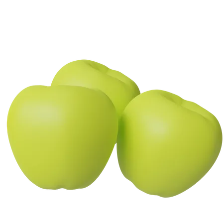 3 D Fresh Fruit For Health 3D Icon