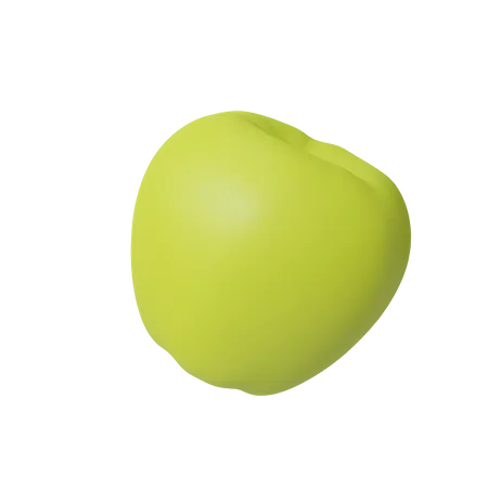 Green Apple  3D Icon