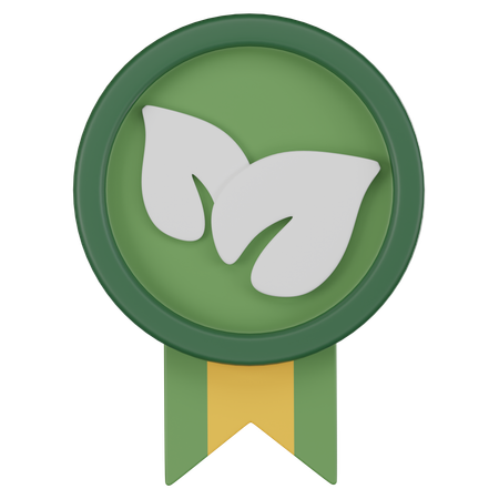 Green Badge  3D Icon