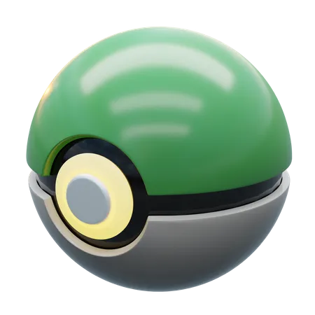 Green Ball 3D Illustration