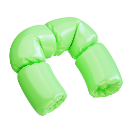 Green balloon  3D Icon