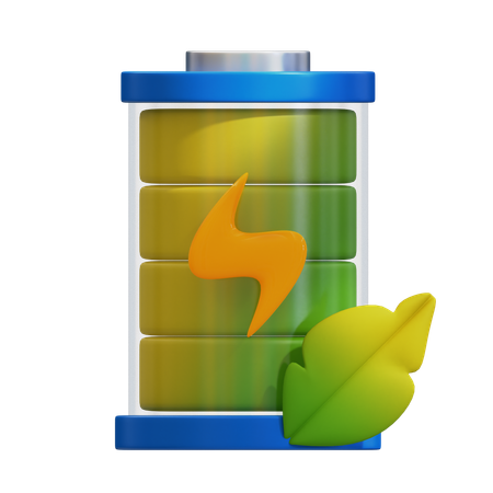 Green Battery  3D Icon