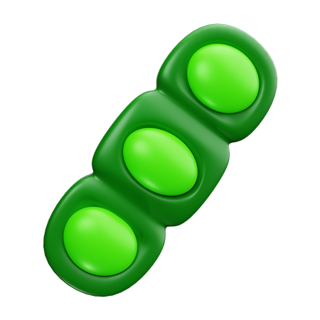 Green Bean  3D Icon