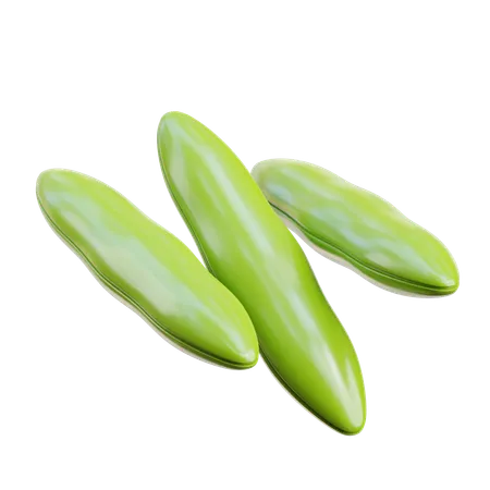 Green beans  3D Icon