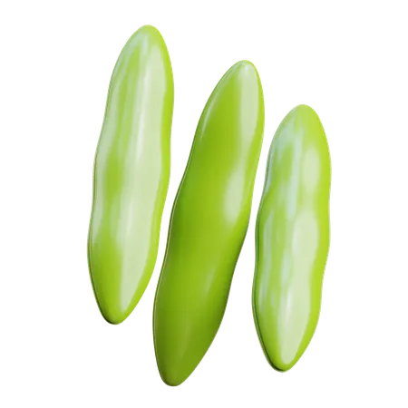 Green beans  3D Icon