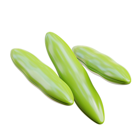 Green beans  3D Icon