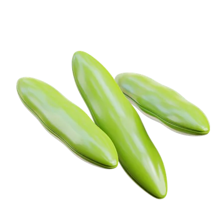 Green beans  3D Icon