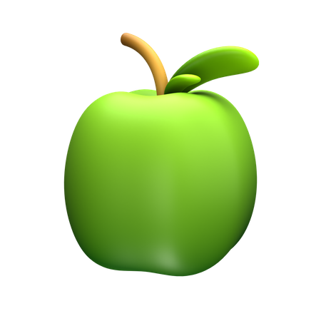 Green Bell Pepper  3D Icon