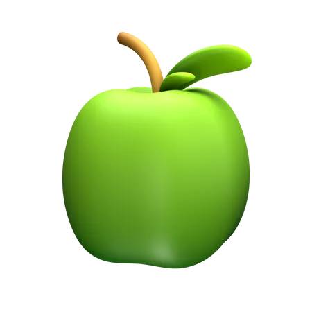 Green Bell Pepper  3D Icon