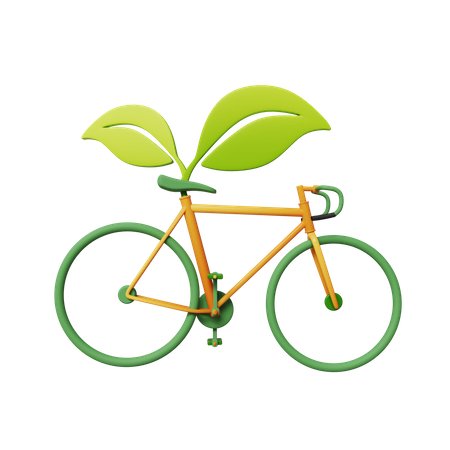 Green Bike 3D Icon