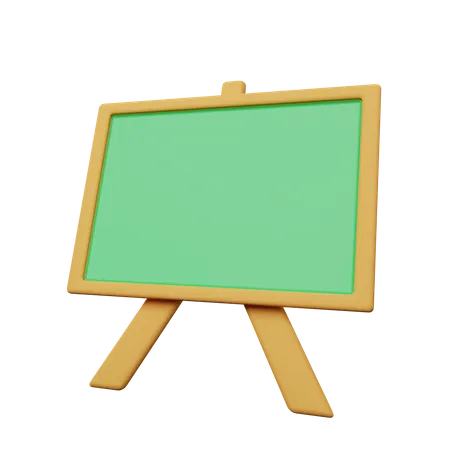 Green board  3D Illustration