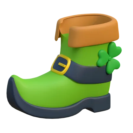 Green Boots 3D Icon