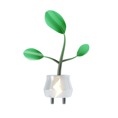 Green Bulb  3D Icon