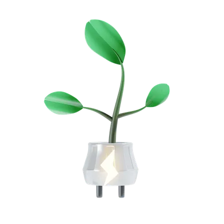 Green Bulb  3D Icon