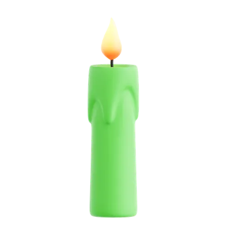 Green Candle  3D Icon