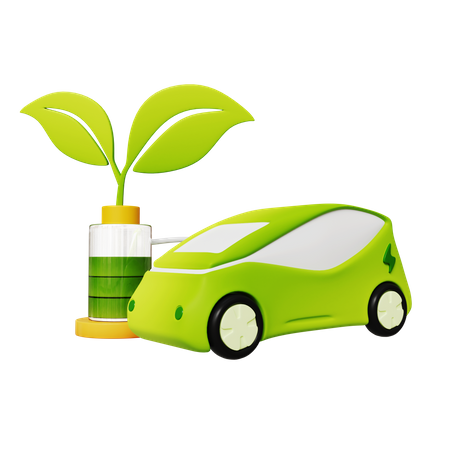 Green Car  3D Icon