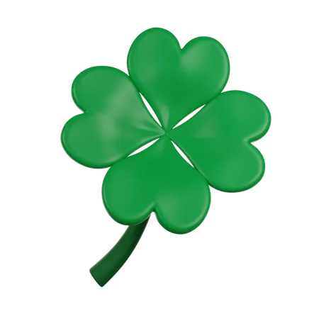 Plucking Green Clover 3D Icon