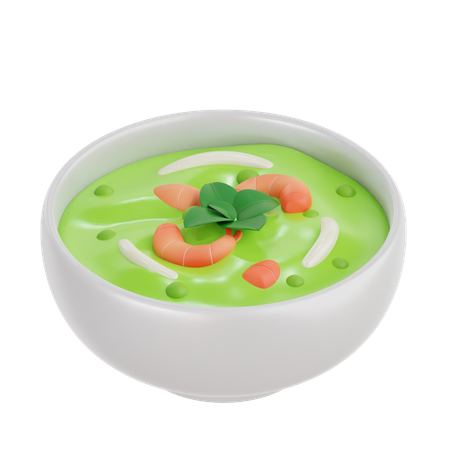 グリーンカレー  3D Icon