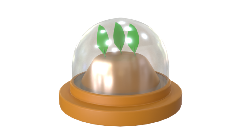 Green Decoration  3D Icon