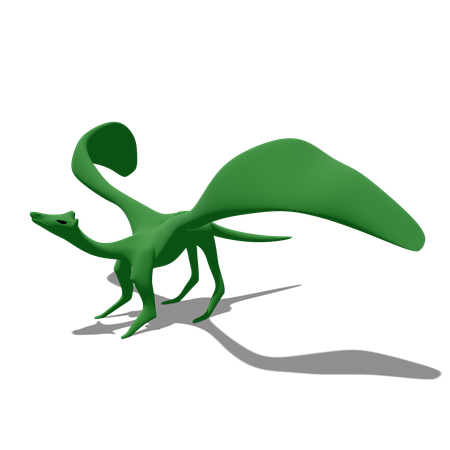 Green dragon  3D Icon