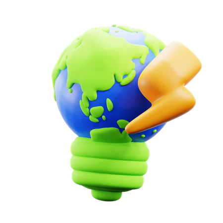 Green earth  3D Icon