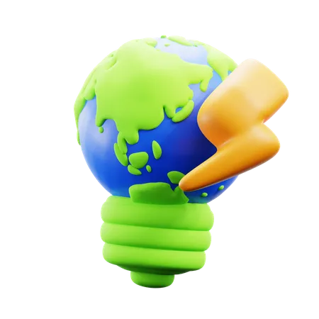 Green earth  3D Icon