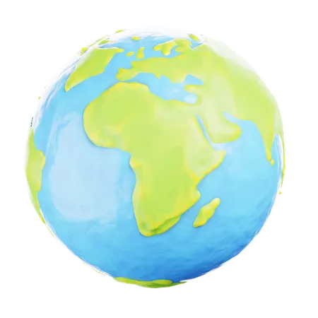 Green Earth  3D Icon