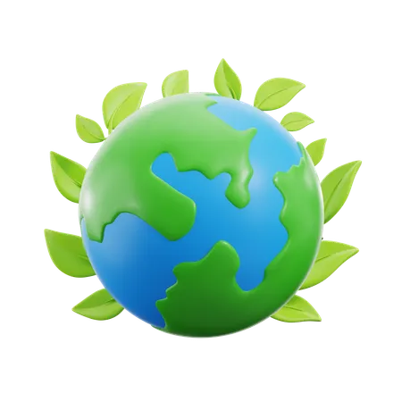 Green Earth  3D Icon