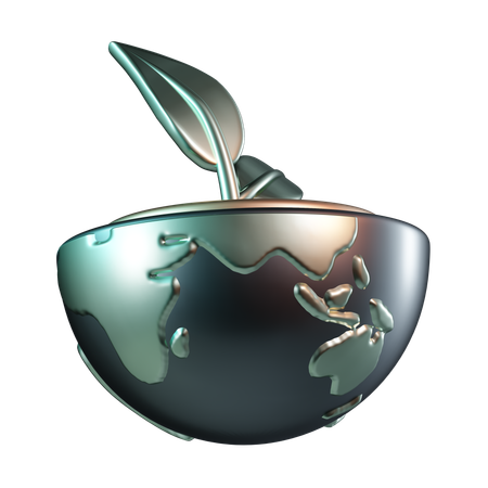 Green Earth  3D Icon