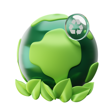 Green Earth 3D Icon
