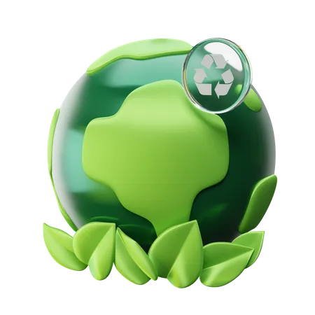 Green Earth 3D Icon