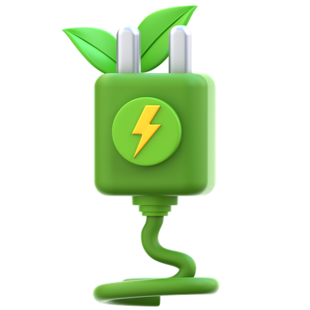 グリーン電力  3D Icon
