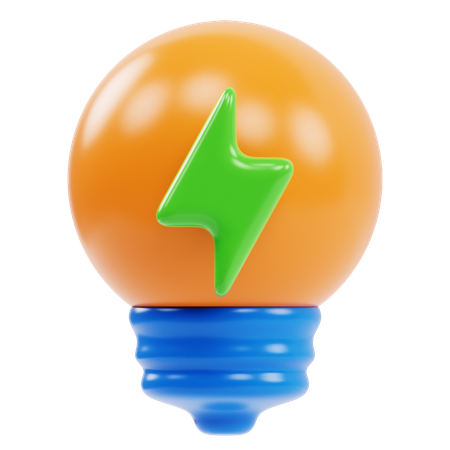 Green Electricity  3D Icon