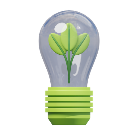 Green Electricity  3D Icon