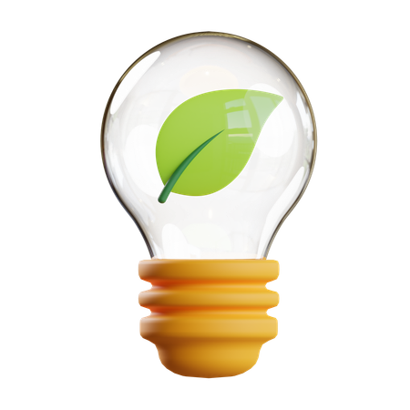 Green electricity  3D Icon